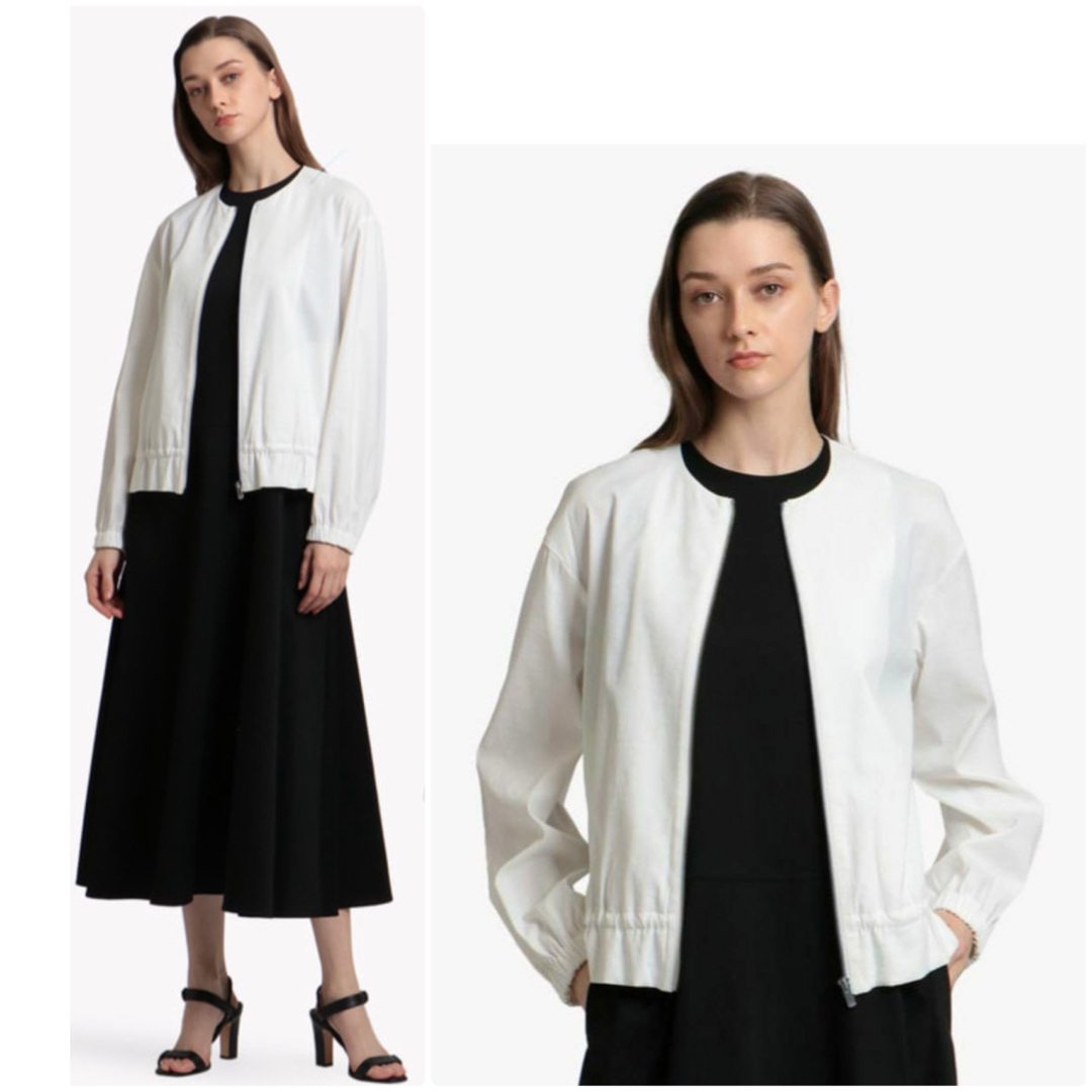 theory luxe 23SS Crisp Linen DITE ブルゾン 白 theory luxe 23SS Crisp Linen DITE ブルゾン 白