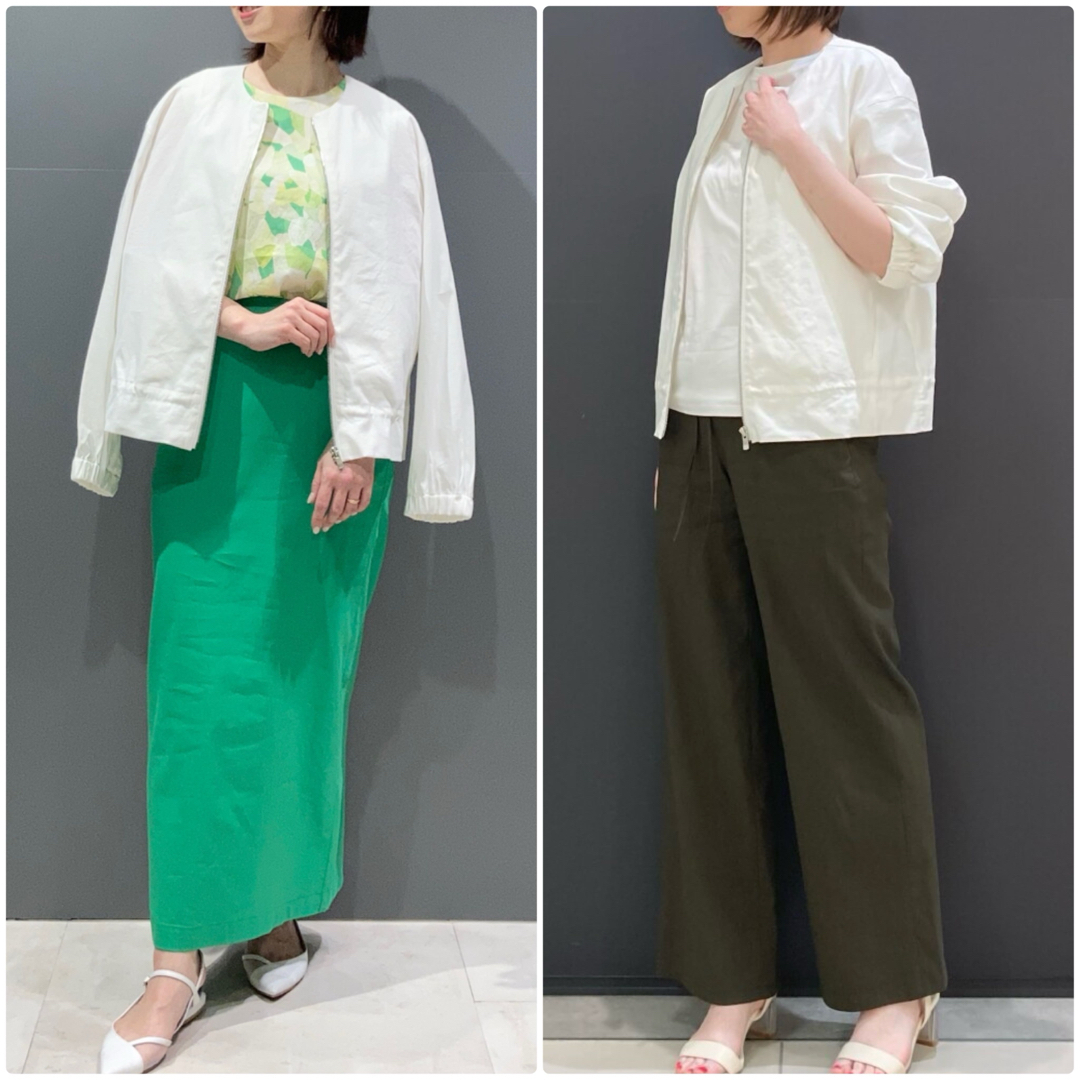 theory luxe 23SS Crisp Linen DITE ブルゾン 白 theory luxe 23SS Crisp Linen DITE ブルゾン 白