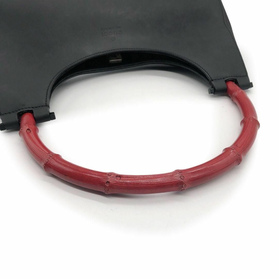 GUCCI - グッチ 001.3739.3444 ハンドバッグ コンパクト 黒 GUCCI - グッチ 001.3739.3444 ハンドバッグ コンパクト 黒