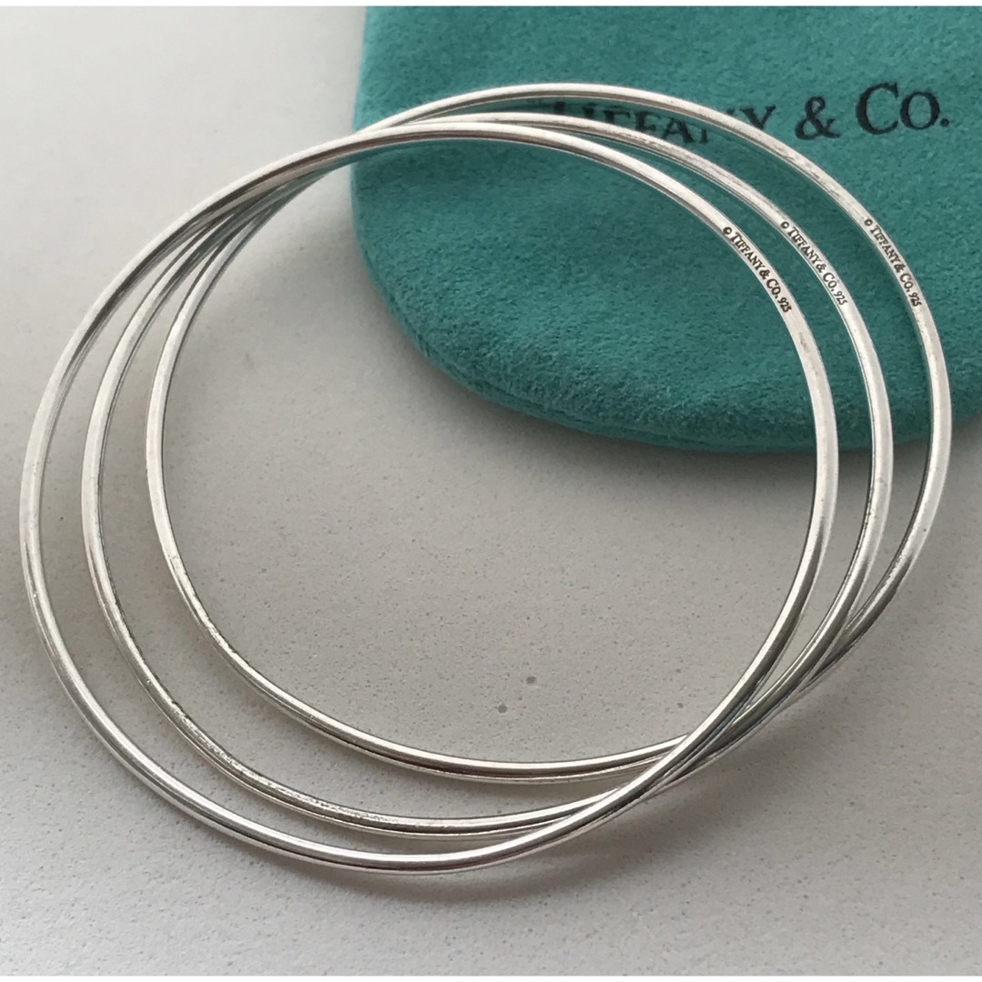 Tiffany & Co. - Tiffany 3連 バングルの通販 by こうふくや Tiffany & Co. - Tiffany 3連 バングルの通販 by こうふくや