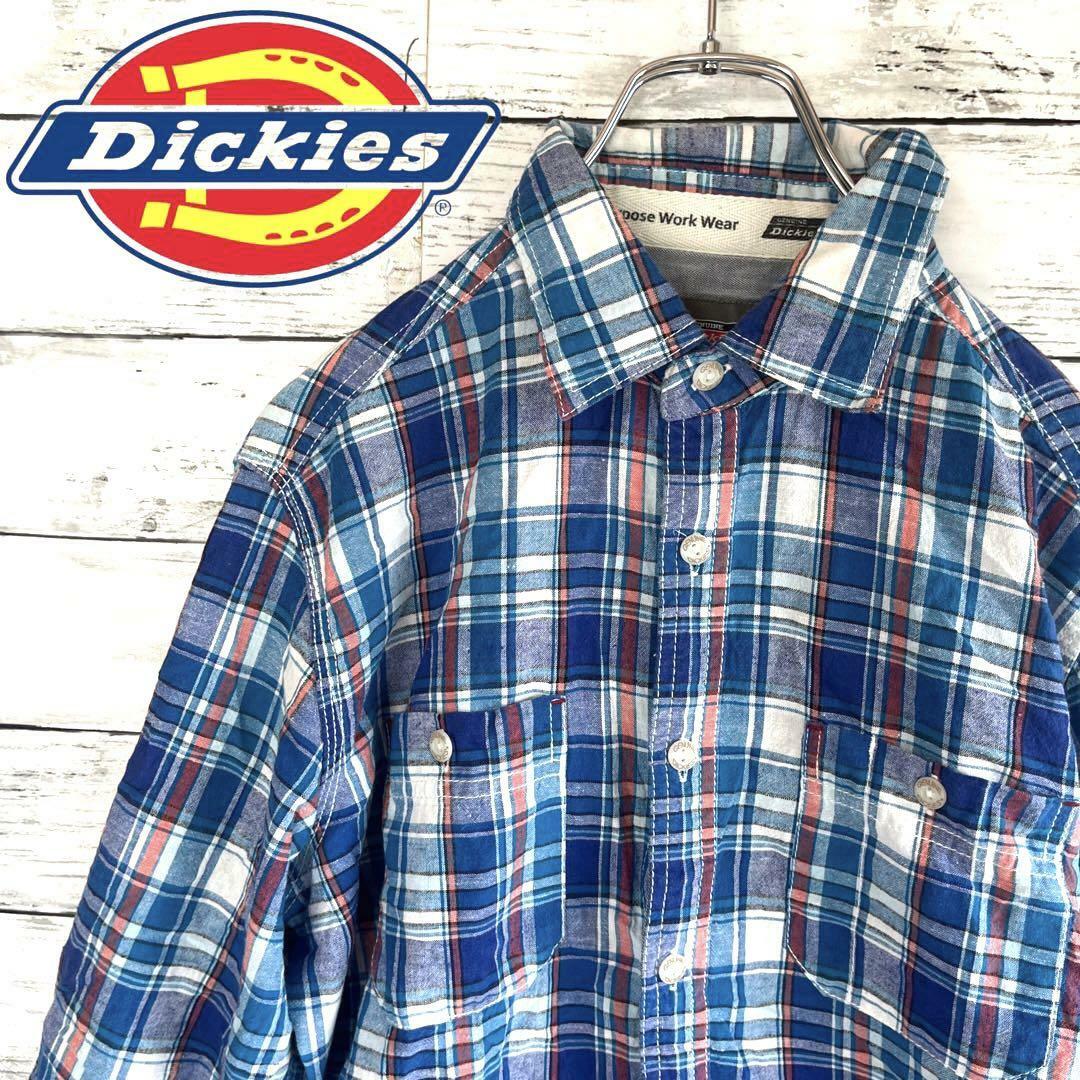 Dickies - 【人気商品】ディッキーズ 7分丈シャツ チェック柄 M Dickies - 【人気商品】ディッキーズ 7分丈シャツ チェック柄 M