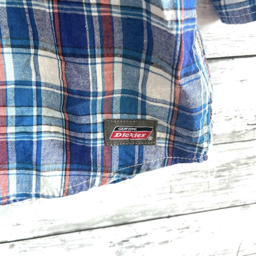 Dickies - 【人気商品】ディッキーズ 7分丈シャツ チェック柄 M Dickies - 【人気商品】ディッキーズ 7分丈シャツ チェック柄 M