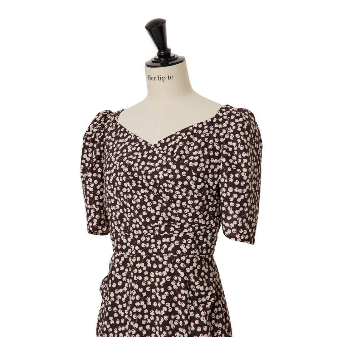 Cherry Pattern Cache-Coeur One-Piece Cherry Pattern Cache-Coeur One-Piece