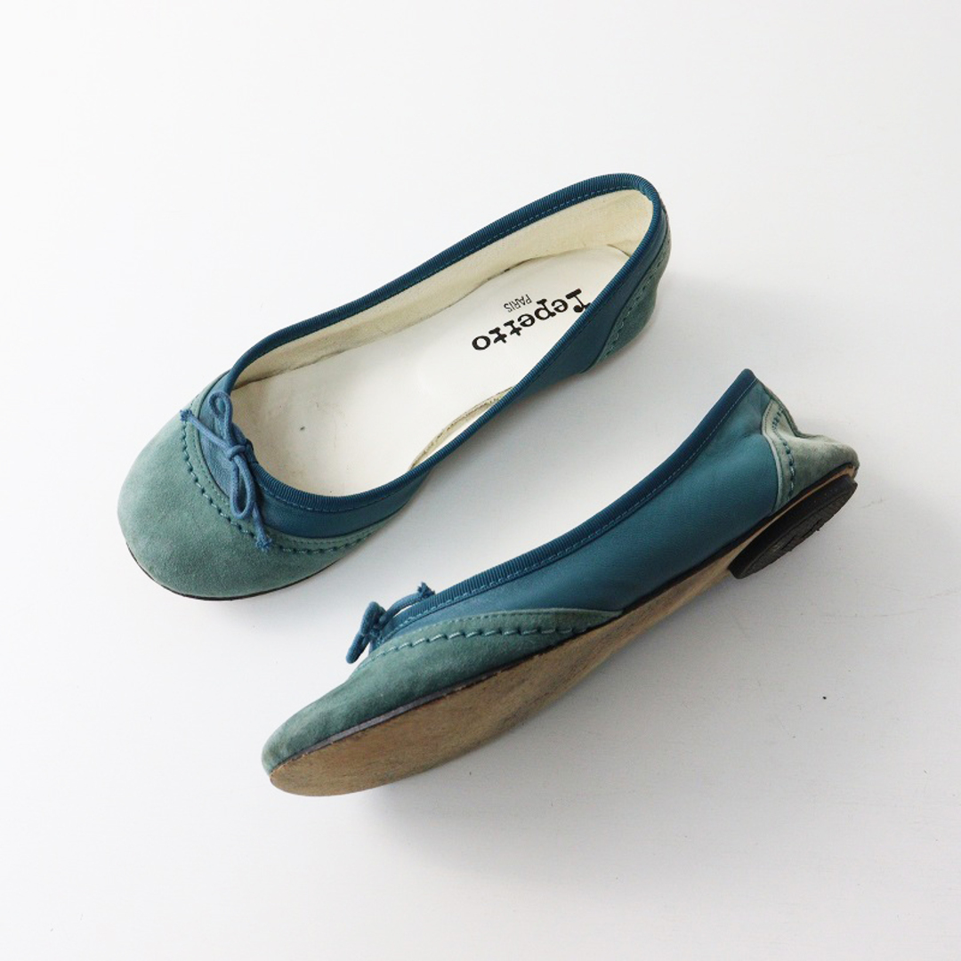 repetto - レペット repetto スエード×レザー切替バレエシューズ repetto - レペット repetto スエード×レザー切替バレエシューズ