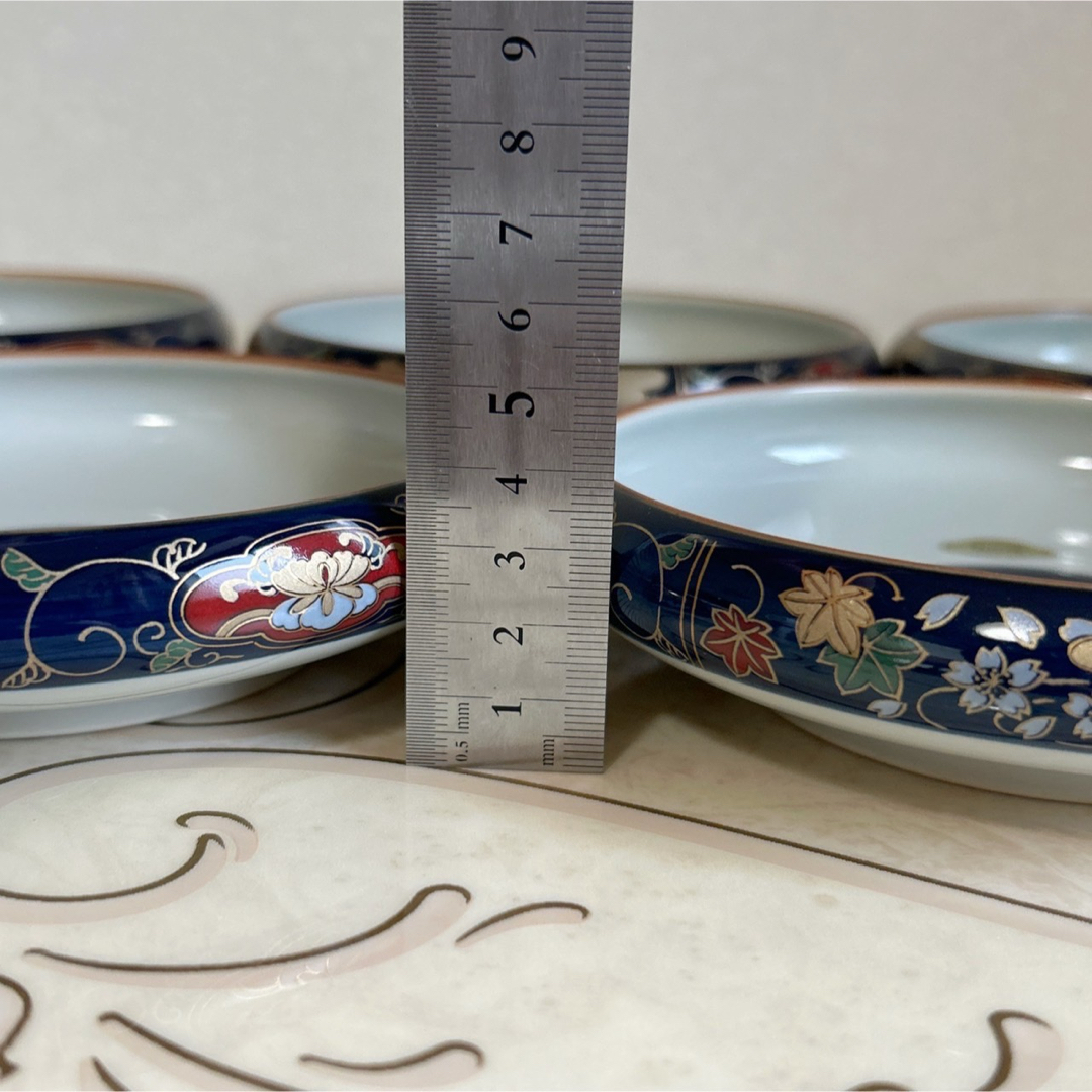 有田焼 - 有田焼 未峰窯 鉄鉢揃 5枚セット 中鉢 中皿 色絵 金彩 有田焼 - 有田焼 未峰窯 鉄鉢揃 5枚セット 中鉢 中皿 色絵 金彩