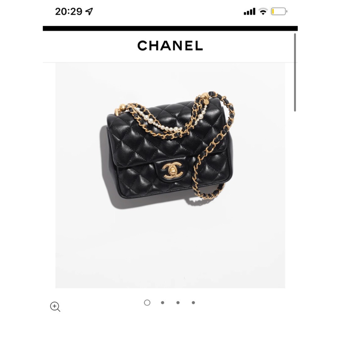 CHANEL - シャネルchanel ミニフラップ ショルダーバック パール CHANEL - シャネルchanel ミニフラップ ショルダーバック パール