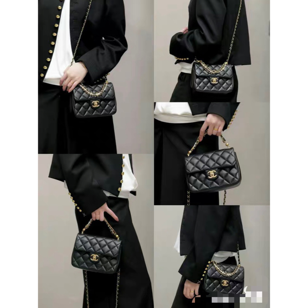 CHANEL - シャネルchanel ミニフラップ ショルダーバック パール CHANEL - シャネルchanel ミニフラップ ショルダーバック パール