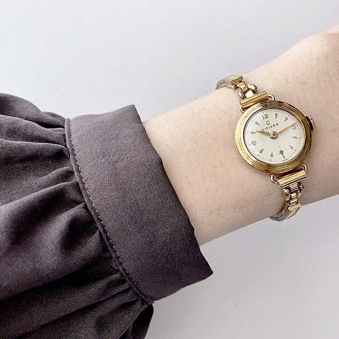 CITIZEN - アンティーク CITIZEN 15石 レディース手巻き腕時計 CITIZEN - アンティーク CITIZEN 15石 レディース手巻き腕時計