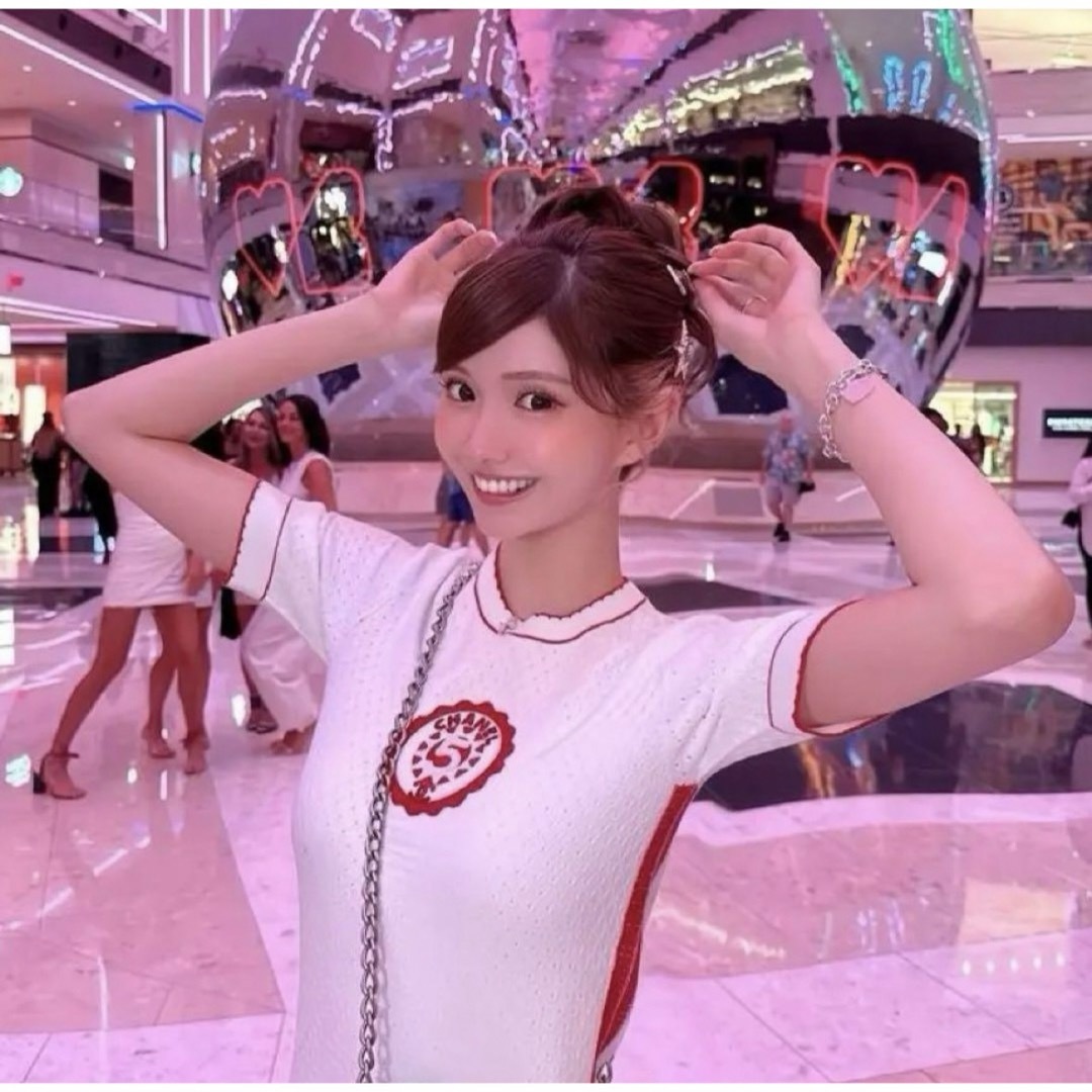CHANEL - シャネル CHANEL クルーズライン 半袖ニット38 ひめか CHANEL - シャネル CHANEL クルーズライン 半袖ニット38 ひめか