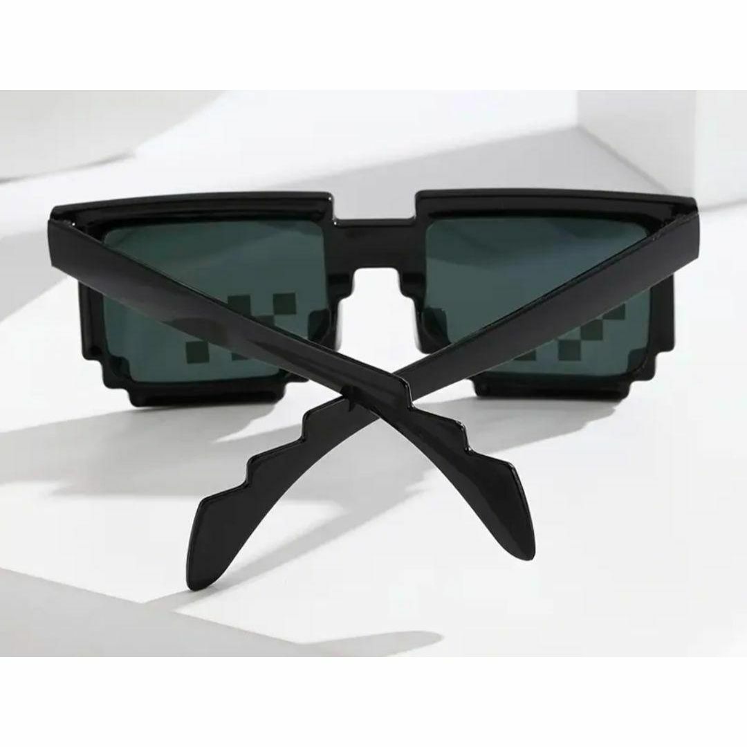 3個 新品 メンズ レディース サングラス 黒 モザイク 8bit 3個 新品 メンズ レディース サングラス 黒 モザイク 8bit