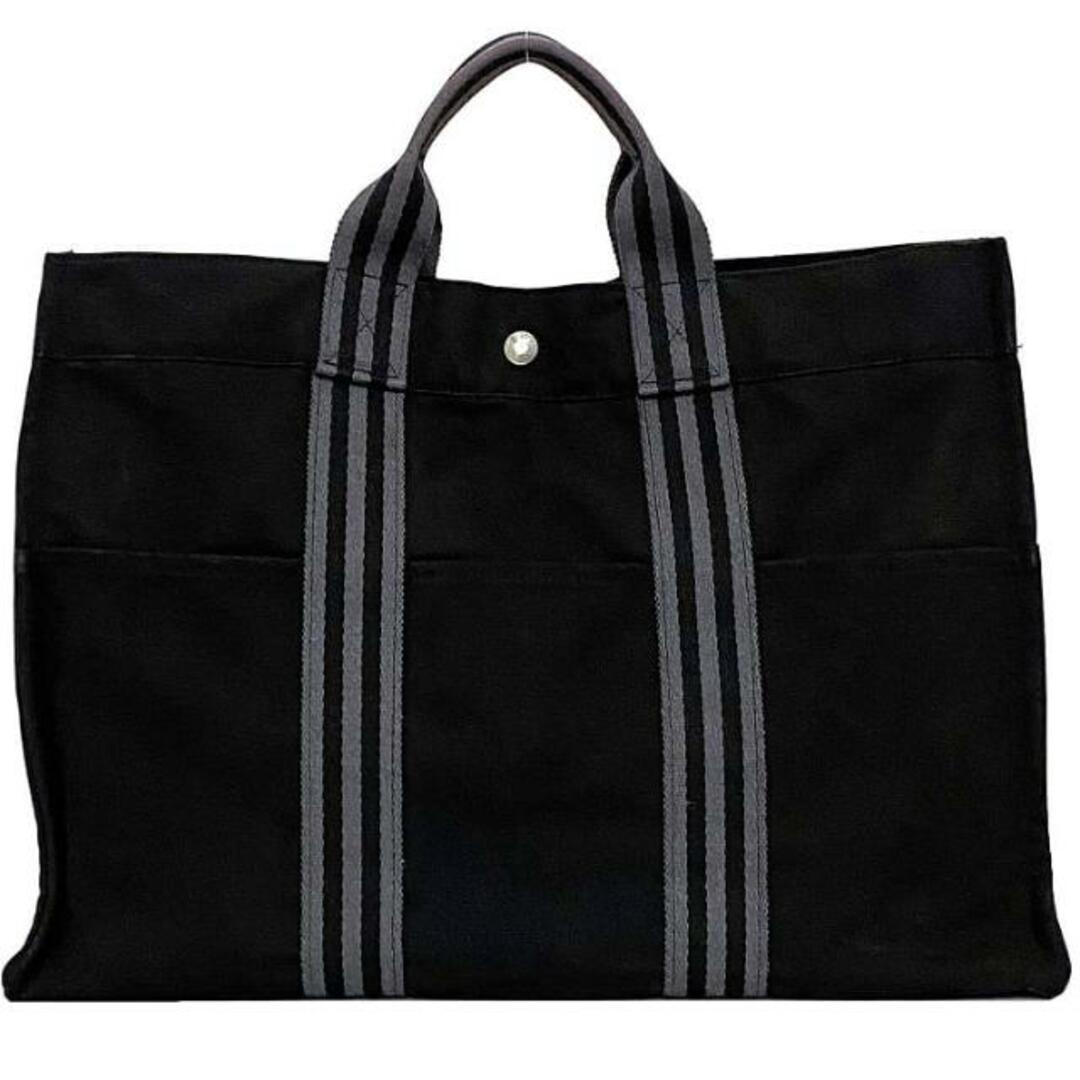 HERMES - エルメス トートバッグ フールトゥ MM ブラック HERMES - エルメス トートバッグ フールトゥ MM ブラック