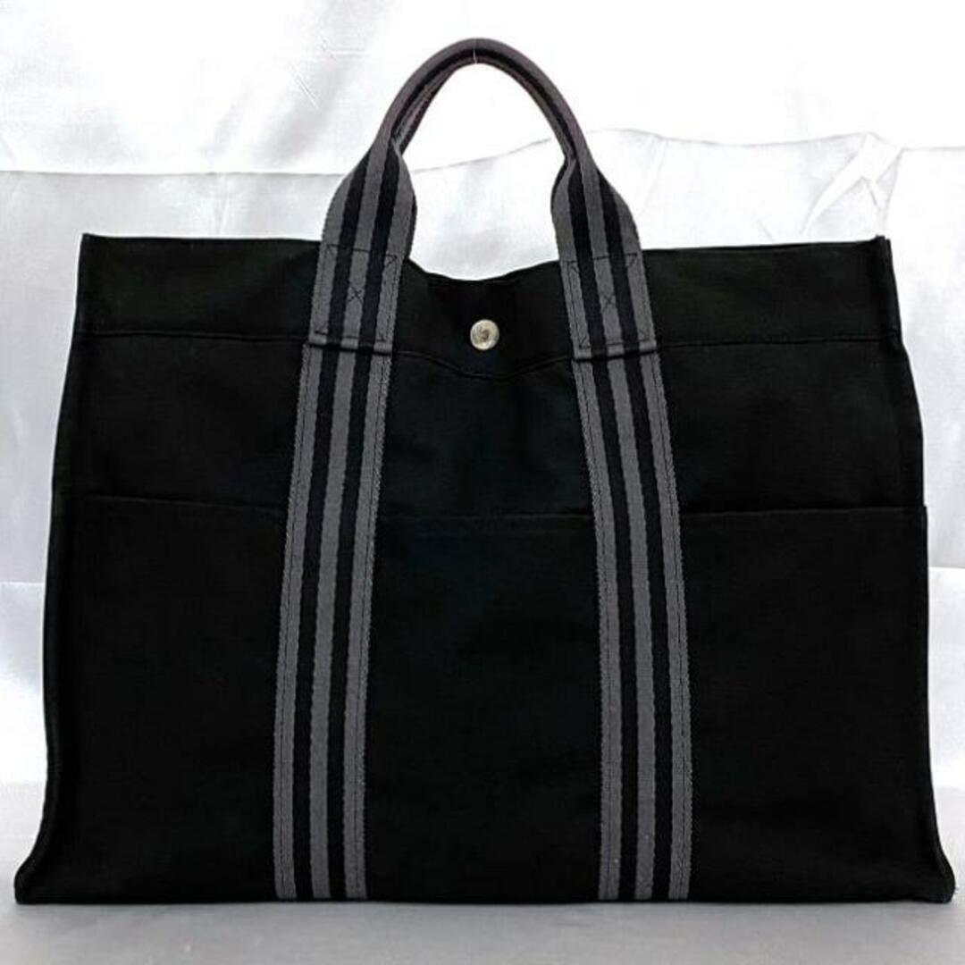 HERMES - エルメス トートバッグ フールトゥ MM ブラック HERMES - エルメス トートバッグ フールトゥ MM ブラック