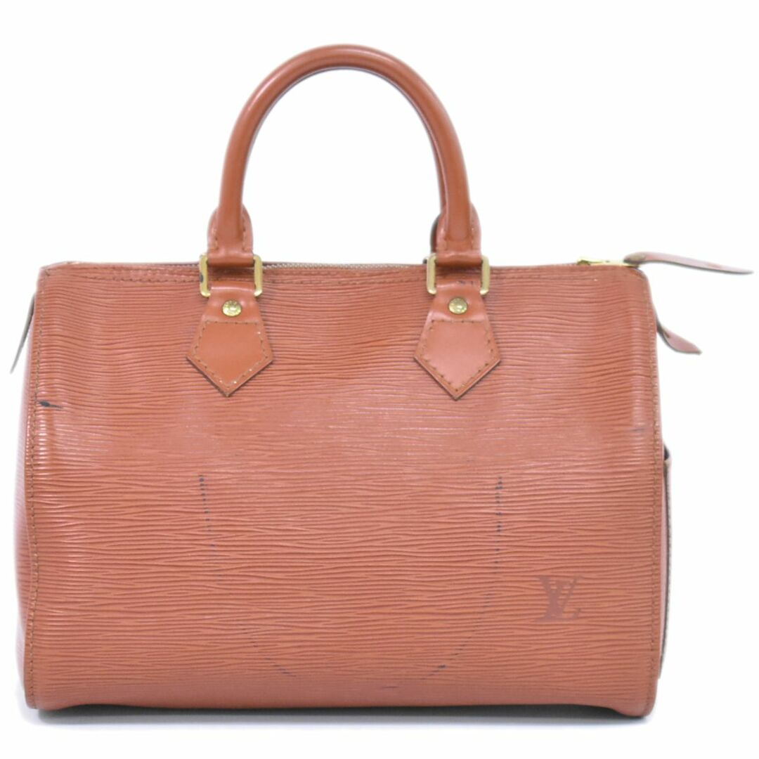 LOUIS VUITTON - 本物 ルイヴィトン LOUIS VUITTON LV スピーディ 25 エピ レザー ミニ ボストンバッグ ハンドバッグ ケニアブラウン M43013 ビトン バッグ 中古