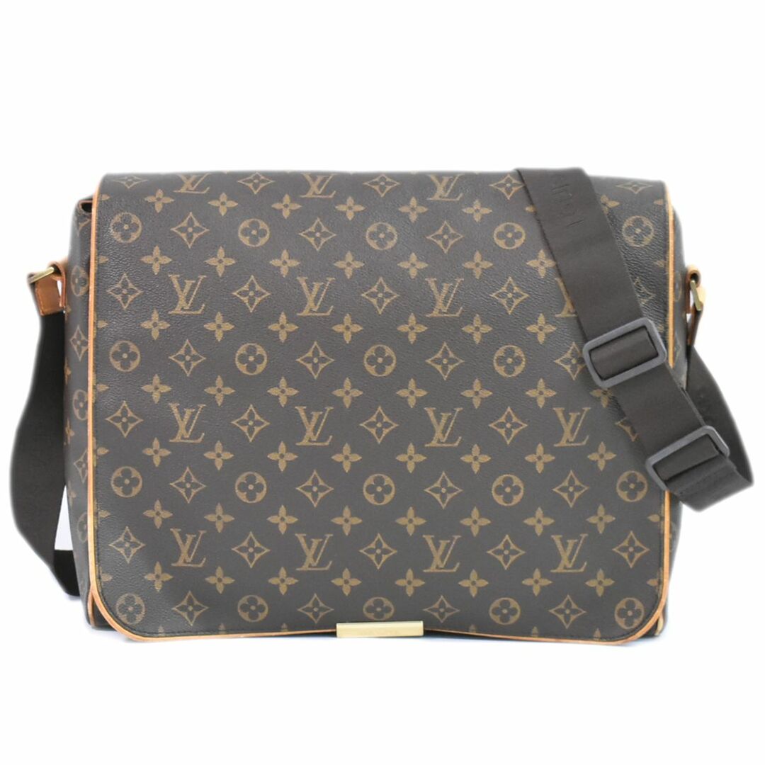 LOUIS VUITTON - 本物 ルイヴィトン LOUIS VUITTON LV アベス モノグラム ショルダーバッグ メッセンジャーバッグ ブラウン M45257 Abbesses ビトン バッグ 中古