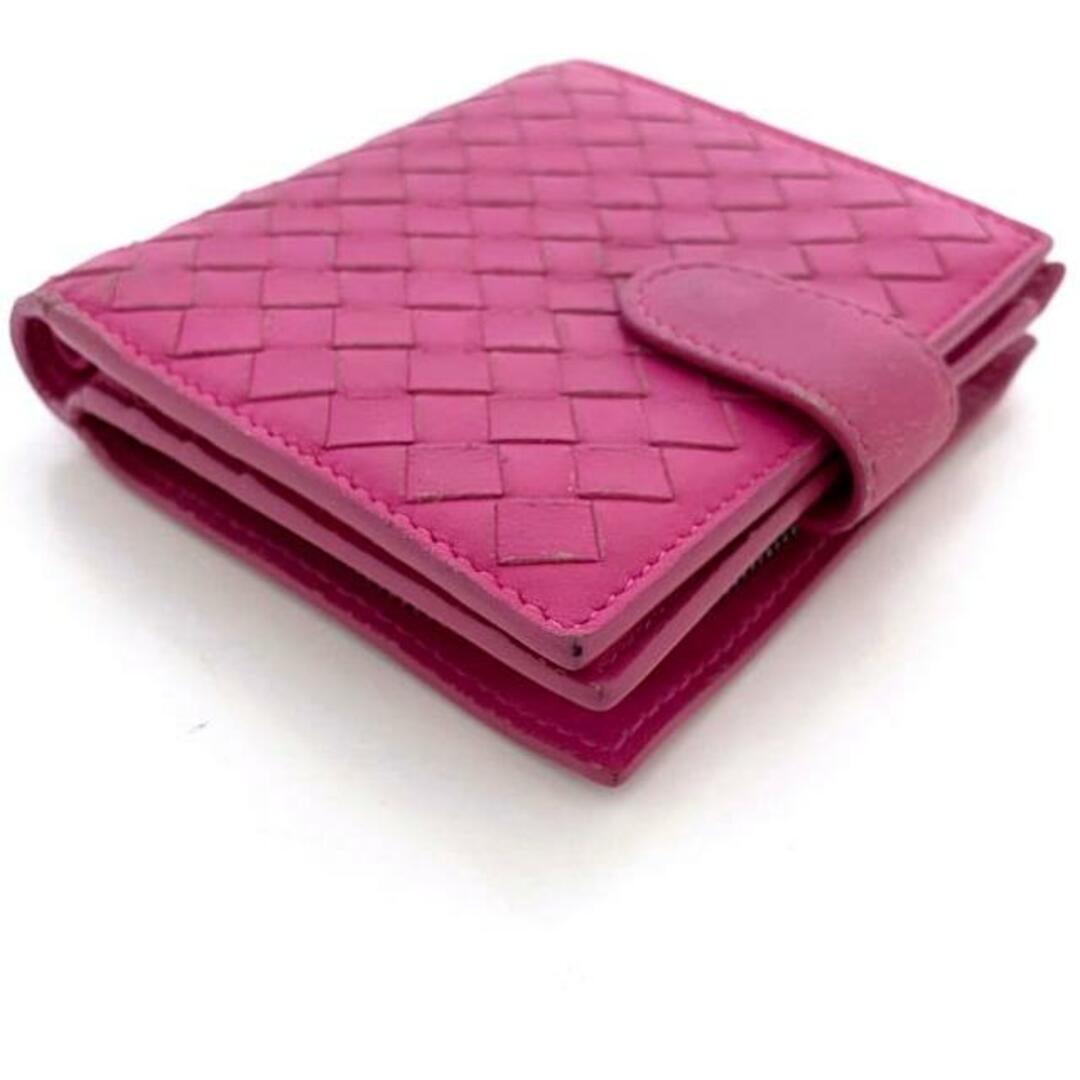 BOTTEGA VENETA - ボッテガヴェネタ 二つ折り 財布 ピンク BOTTEGA VENETA - ボッテガヴェネタ 二つ折り 財布 ピンク