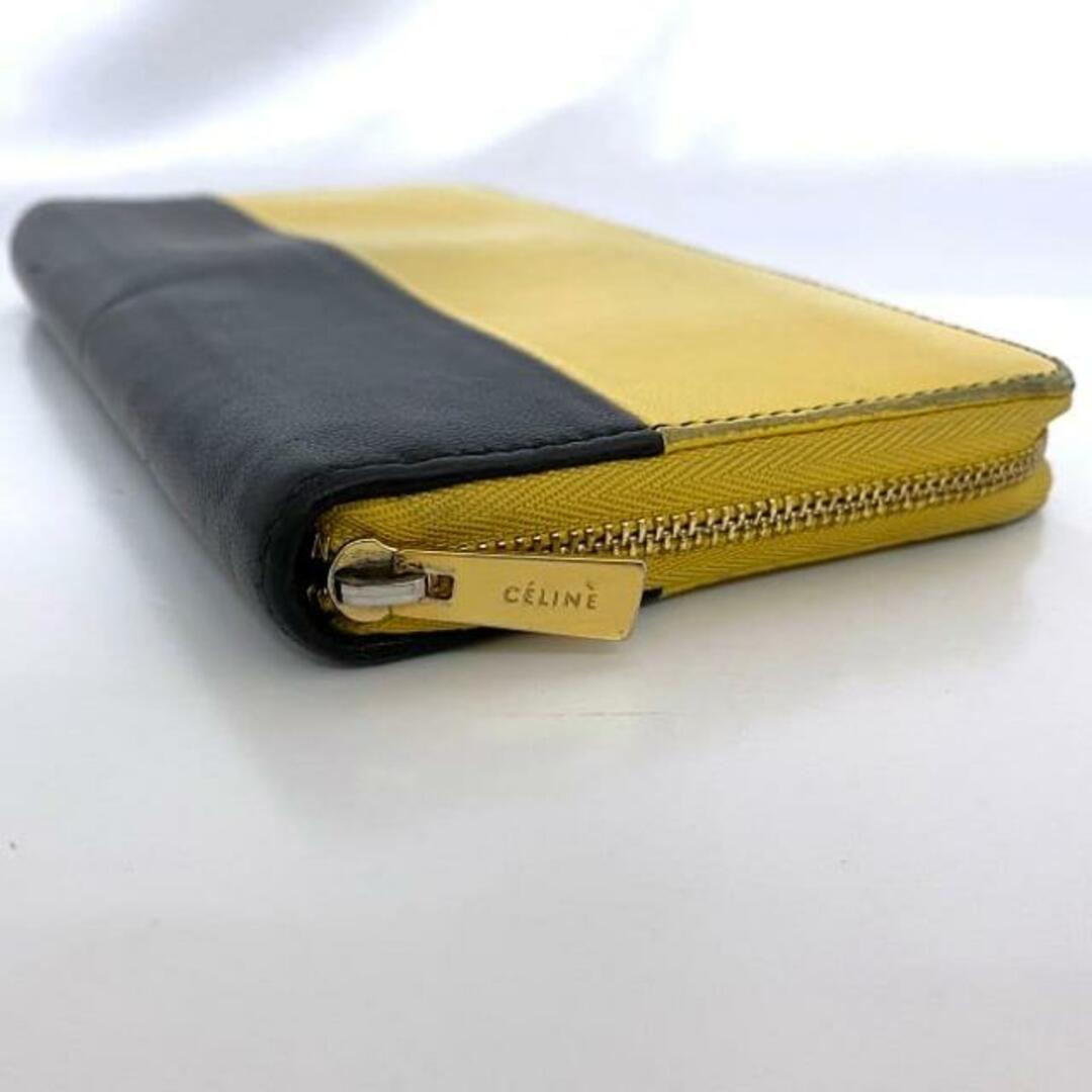 CELINE セリーヌ S-PG-4166 長財布 ラウンドジップ 黄色 CELINE セリーヌ S-PG-4166 長財布 ラウンドジップ 黄色