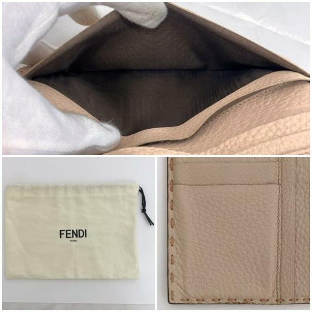 FENDI - フェンディ 二つ折り 長財布 ピンク ベージュ セレリア FENDI - フェンディ 二つ折り 長財布 ピンク ベージュ セレリア