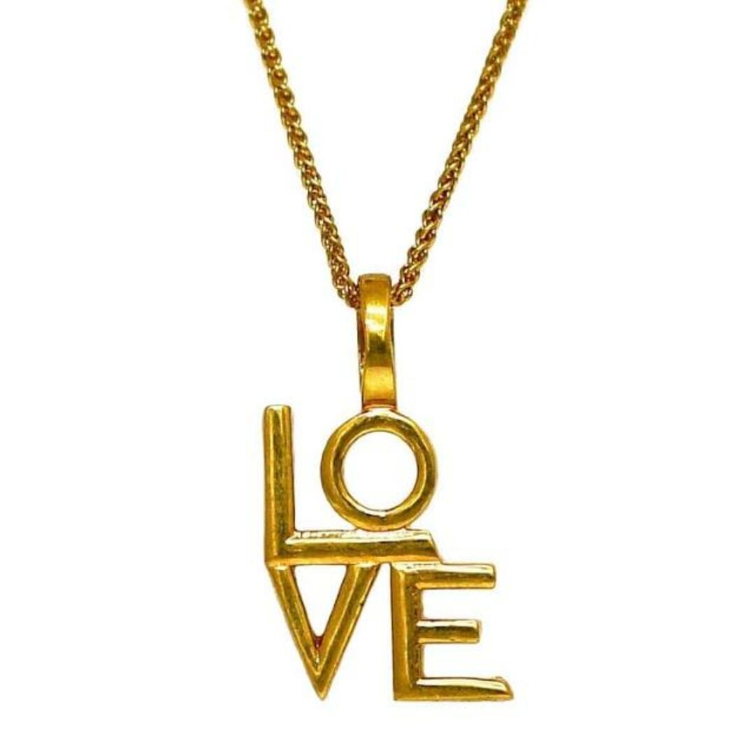 SAINT LAURENT - サンローラン LOVE ネックレス ゴールド SAINT LAURENT - サンローラン LOVE ネックレス ゴールド