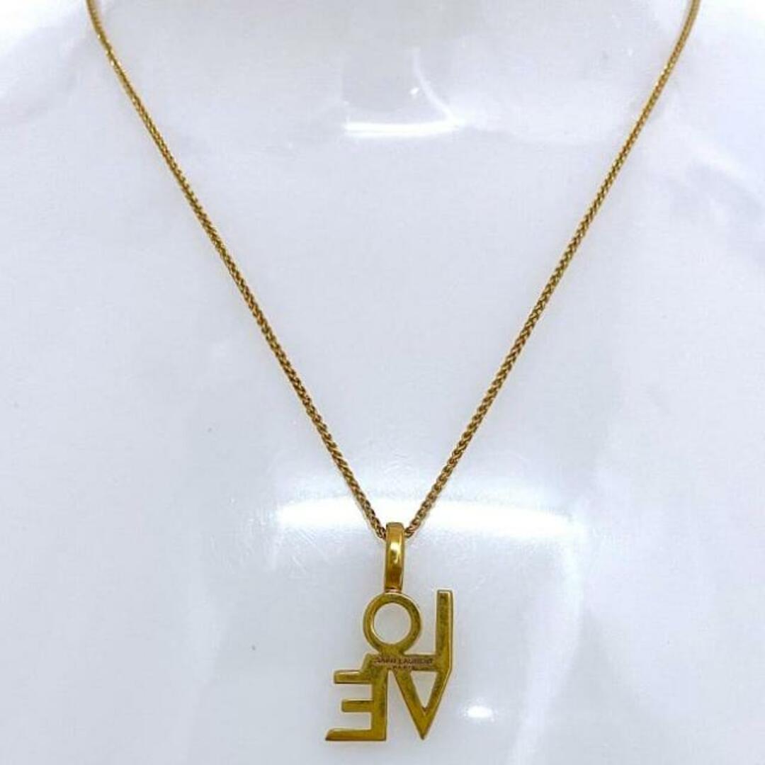 SAINT LAURENT - サンローラン LOVE ネックレス ゴールド SAINT LAURENT - サンローラン LOVE ネックレス ゴールド