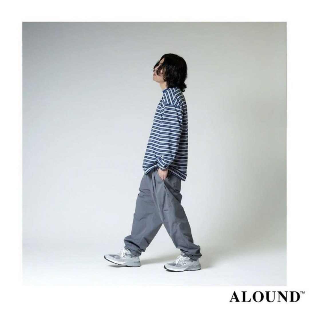 ALOUND TWOTUCK TAPERED NYLON PANTS パンツの通販 by なるさん ALOUND TWOTUCK TAPERED NYLON PANTS パンツの通販 by なるさん