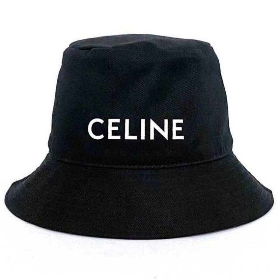 CELINE - セリーヌ バケットハット ブラック ホワイト Sサイズ CELINE - セリーヌ バケットハット ブラック ホワイト Sサイズ
