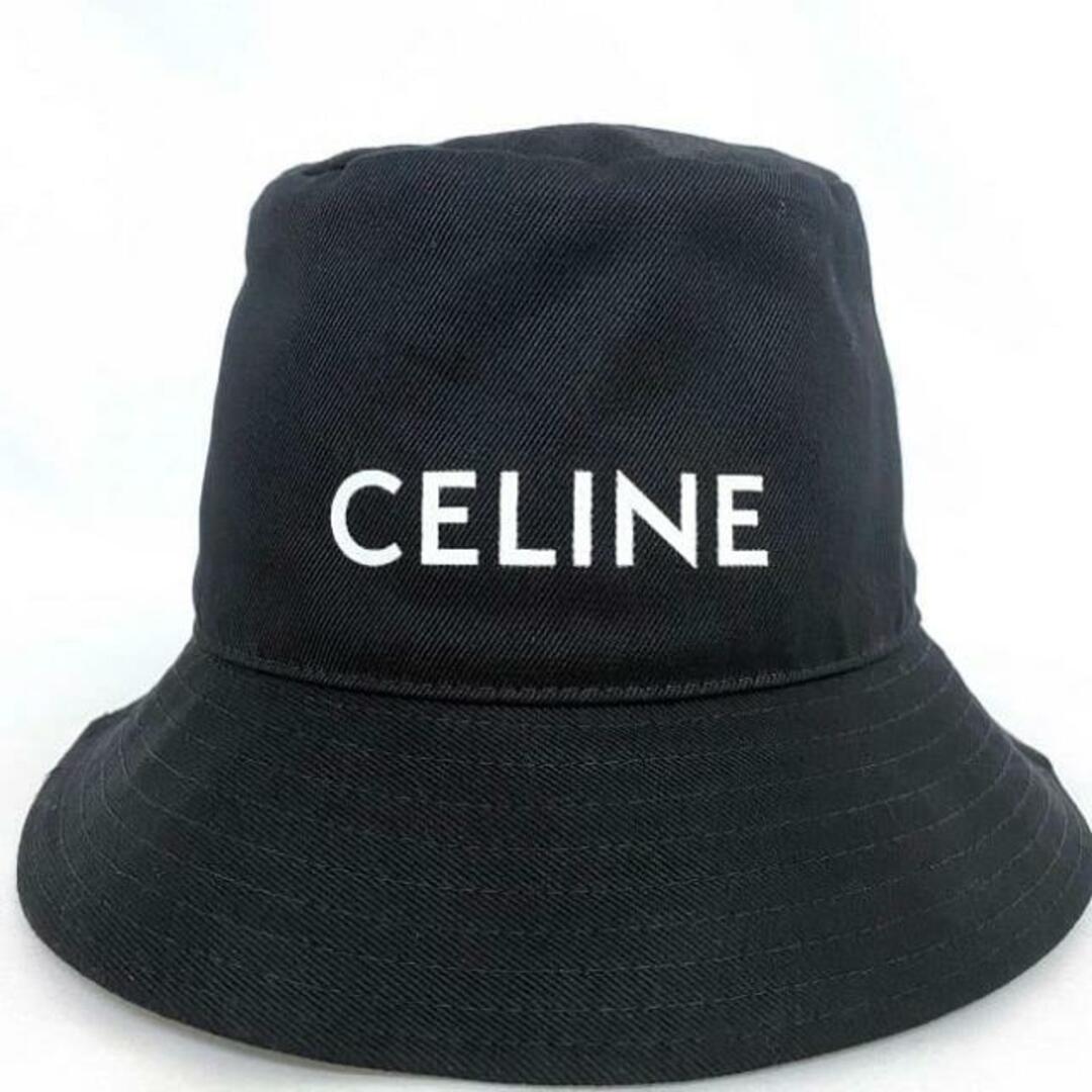 CELINE - セリーヌ バケットハット ブラック ホワイト Sサイズ CELINE - セリーヌ バケットハット ブラック ホワイト Sサイズ