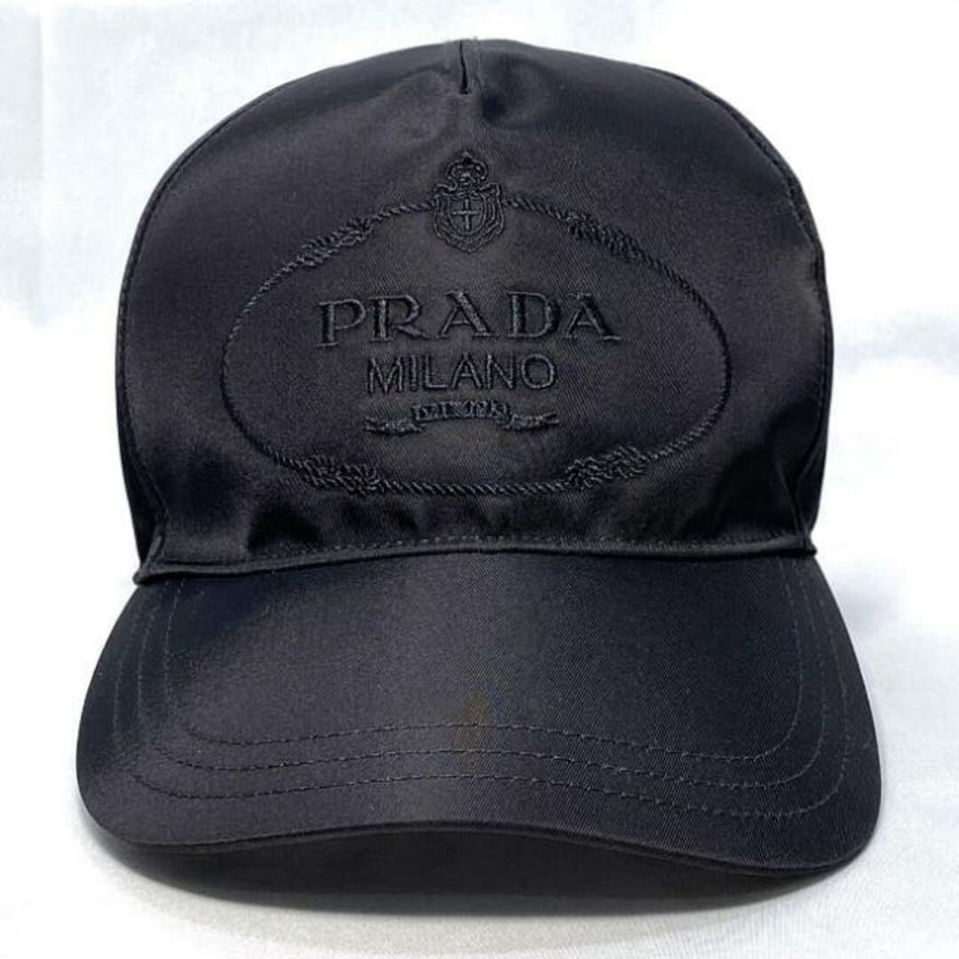 PRADA - プラダ キャップ ブラック NERO 1HC179 美品 ベース PRADA - プラダ キャップ ブラック NERO 1HC179 美品 ベース