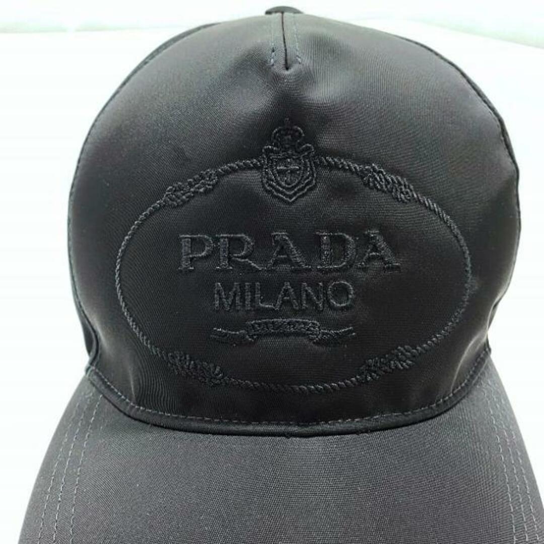 PRADA - プラダ キャップ ブラック NERO 1HC179 美品 ベース PRADA - プラダ キャップ ブラック NERO 1HC179 美品 ベース