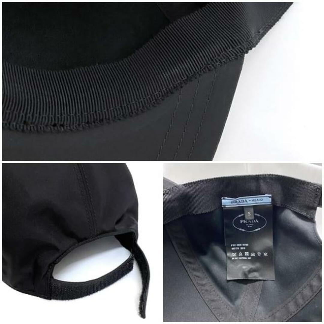 PRADA - プラダ キャップ ブラック NERO 1HC179 美品 ベース PRADA - プラダ キャップ ブラック NERO 1HC179 美品 ベース