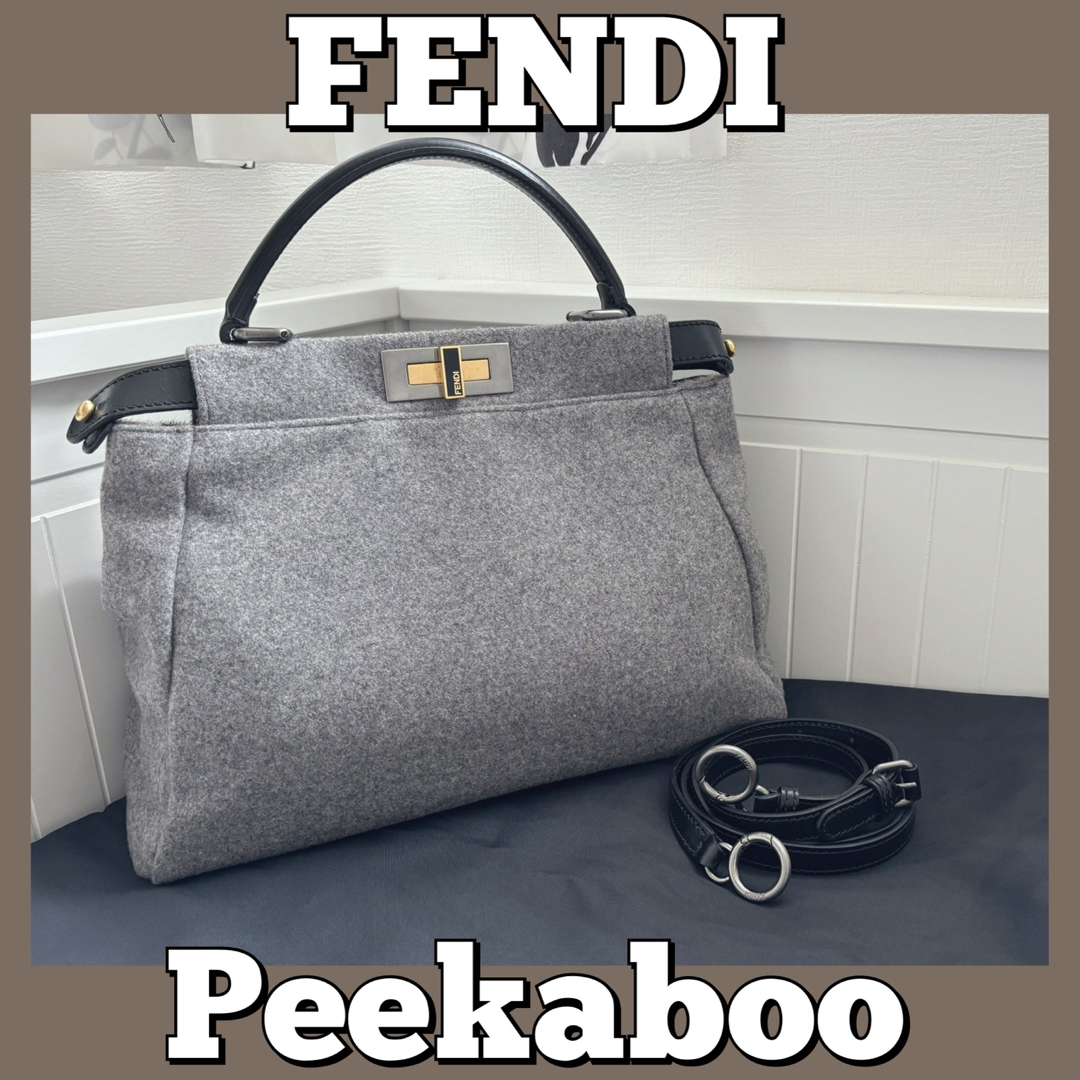 FENDI - FENDI/ピーカブー/フェンディ/ハンドバッグ/ショルダー FENDI - FENDI/ピーカブー/フェンディ/ハンドバッグ/ショルダー