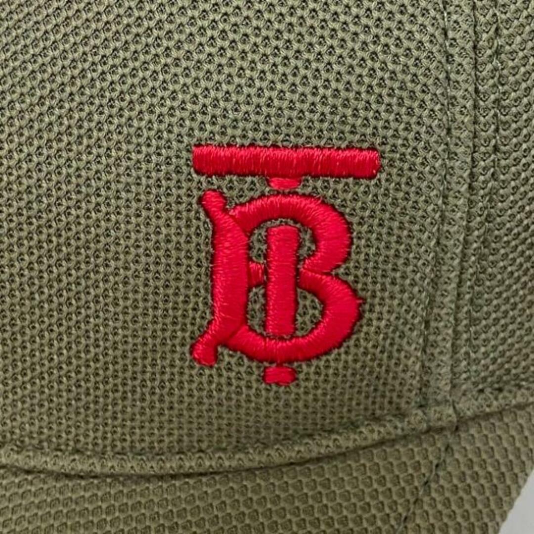 BURBERRY - バーバリー キャップ カーキ レッド ロンドン BURBERRY - バーバリー キャップ カーキ レッド ロンドン