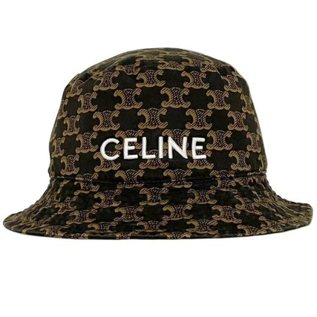 CELINE - セリーヌ バケットハット ブラウン ブラック CELINE - セリーヌ バケットハット ブラウン ブラック