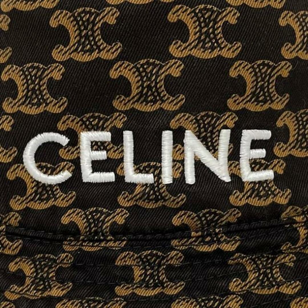 CELINE - セリーヌ バケットハット ブラウン ブラック CELINE - セリーヌ バケットハット ブラウン ブラック