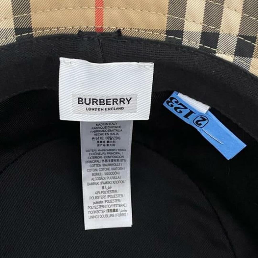 BURBERRY - バーバリー バケットハット ベージュ チェック柄 BURBERRY - バーバリー バケットハット ベージュ チェック柄