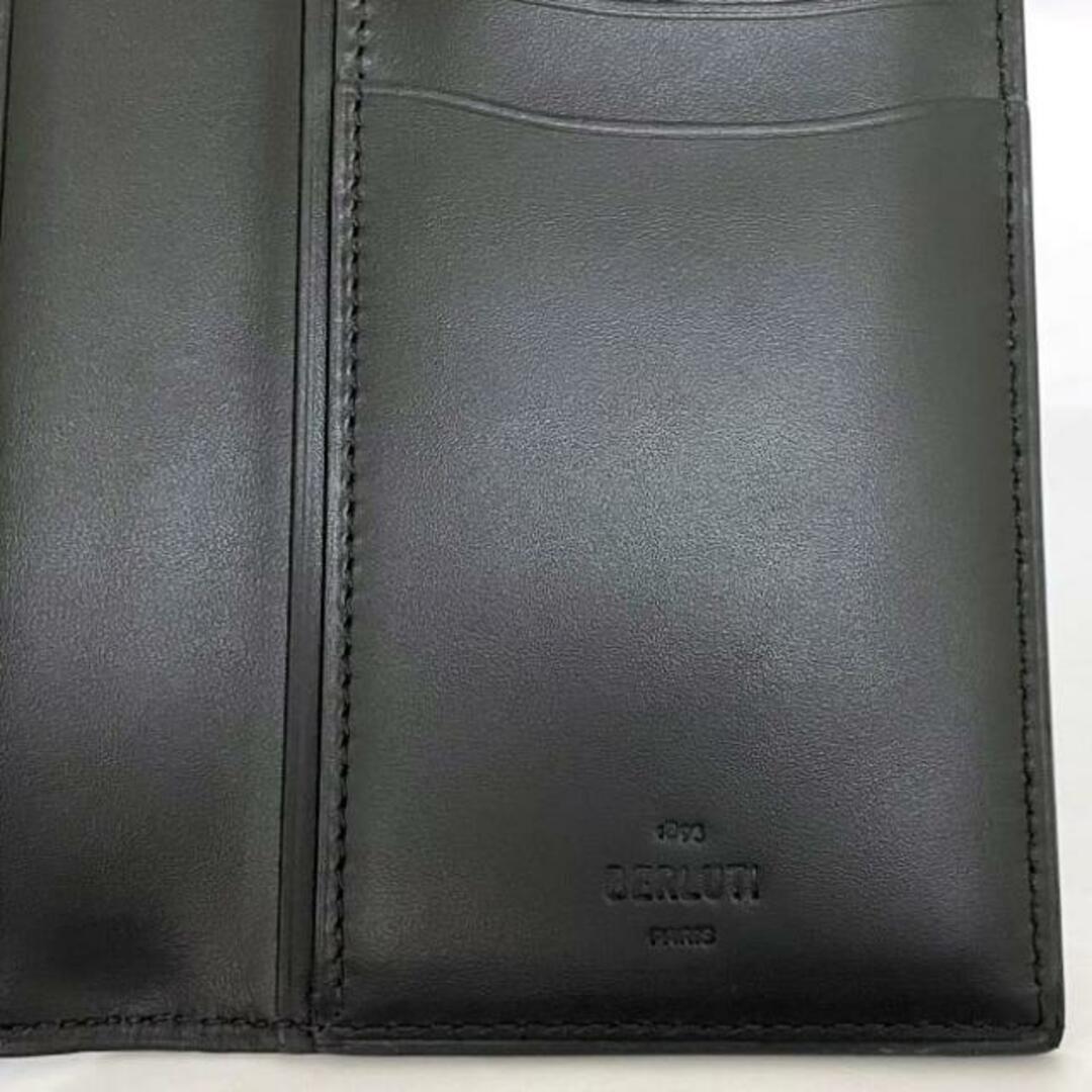 BERLUTI - ベルルッティ 二つ折り 長財布 ブラック カリグラフィ BERLUTI - ベルルッティ 二つ折り 長財布 ブラック カリグラフィ