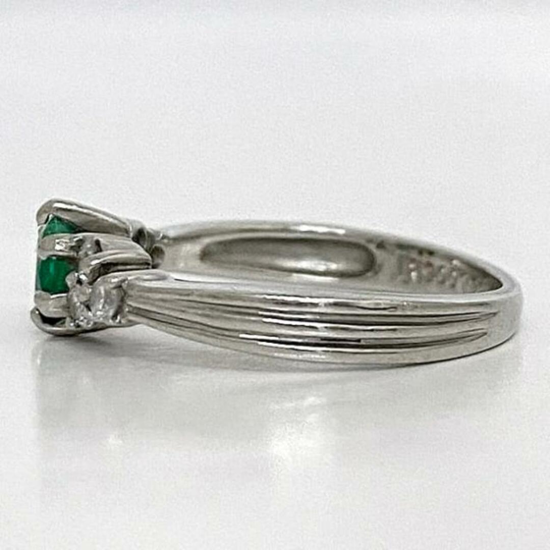 エメラルド リング プラチナ グリーン 美品 指輪 7.5号 Pt900 エメラルド リング プラチナ グリーン 美品 指輪 7.5号 Pt900