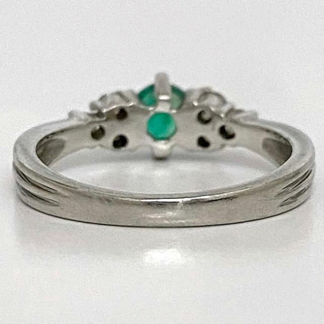 エメラルド リング プラチナ グリーン 美品 指輪 7.5号 Pt900 エメラルド リング プラチナ グリーン 美品 指輪 7.5号 Pt900