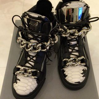 ジュゼッペザノッティデザイン(Giuseppe Zanotti Design)の正規品ジュゼッペザノッティ スニーカー スネーク パイソン (スニーカー)