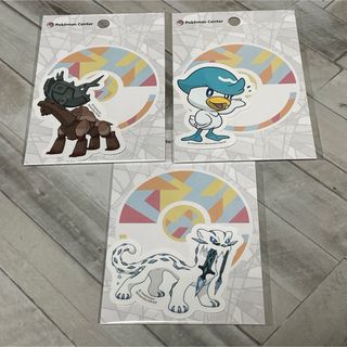 ポケモン　貼って剥がせるステッカー　3枚セット　おまけあり