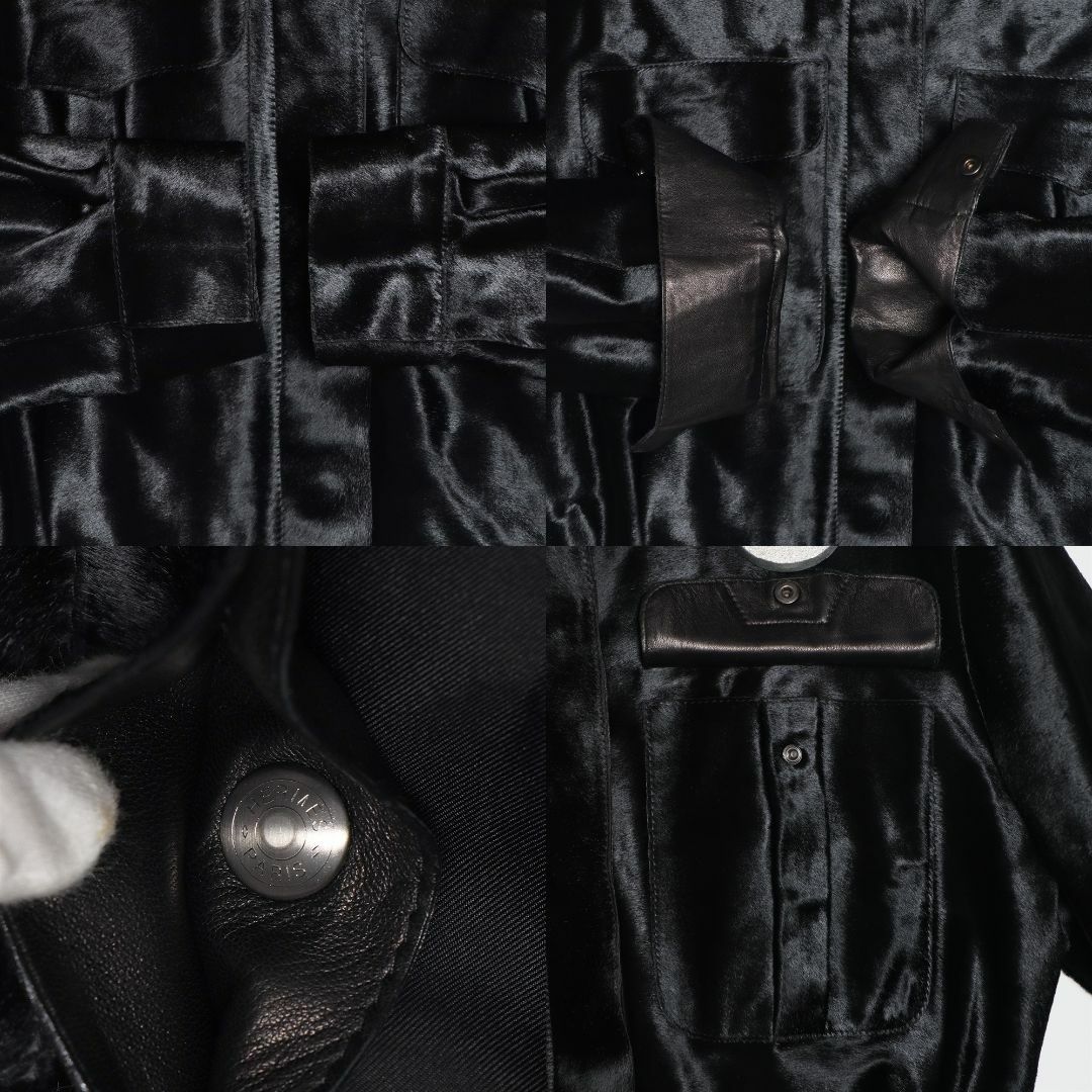 HERMES - エルメス 04AW ゴルチエ期 ハラコ レザージャケット 36 HERMES - エルメス 04AW ゴルチエ期 ハラコ レザージャケット 36