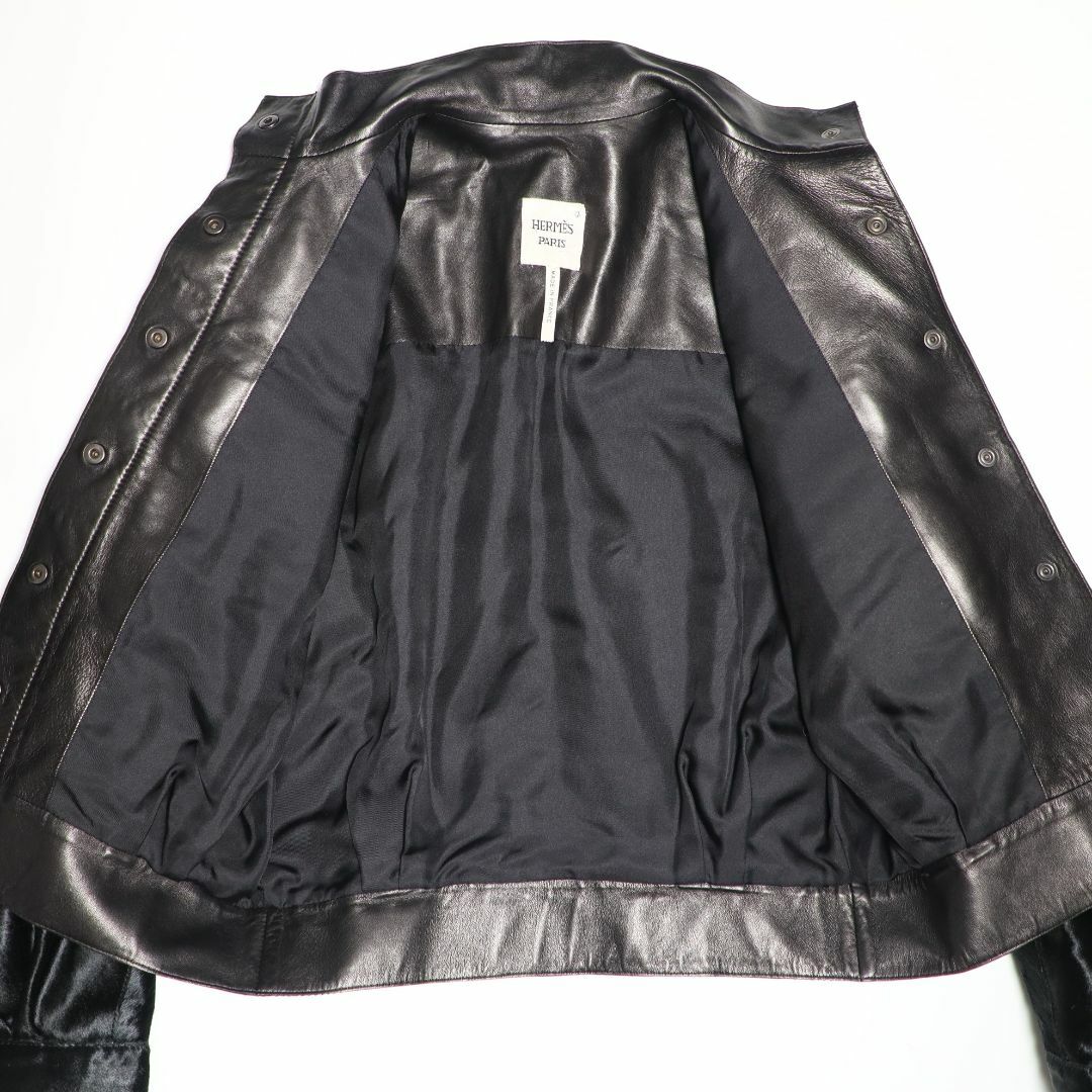 HERMES - エルメス 04AW ゴルチエ期 ハラコ レザージャケット 36 HERMES - エルメス 04AW ゴルチエ期 ハラコ レザージャケット 36