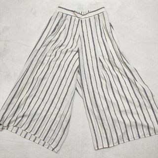 ショコラフィネローブ (F)　ストライプ ワイドパンツ　ガウチョパンツ