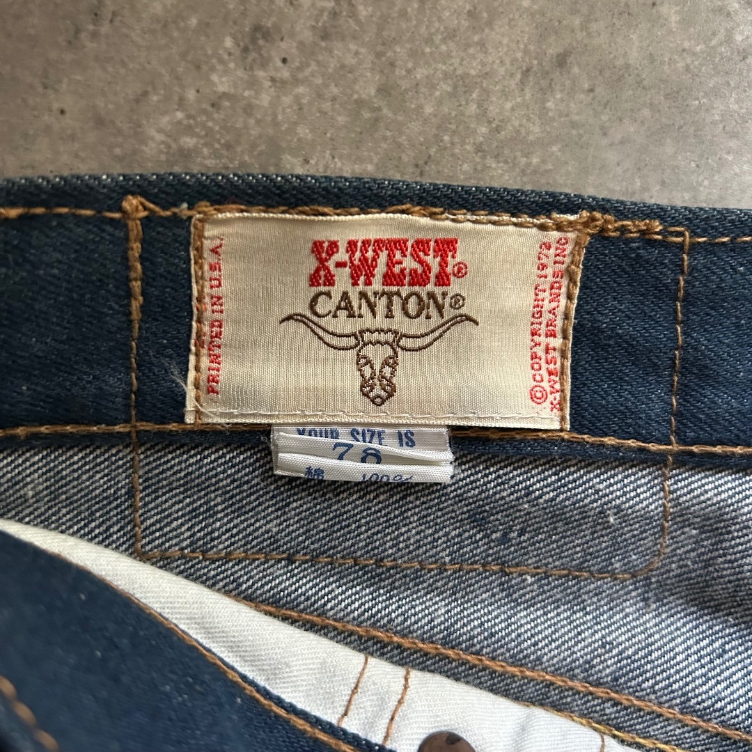 Canton - 60s70s canton x-west ヴィンテージデニム 濃紺/真っ紺 Canton - 60s70s canton x-west ヴィンテージデニム 濃紺/真っ紺