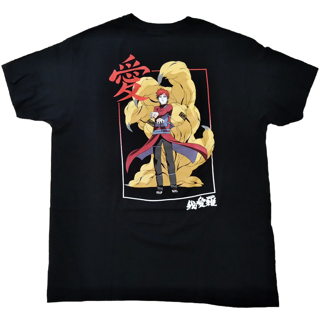 ナルト Tシャツ XL 黒 我愛羅 naruto アニメT 海外オフィシャル ナルト Tシャツ XL 黒 我愛羅 naruto アニメT 海外オフィシャル