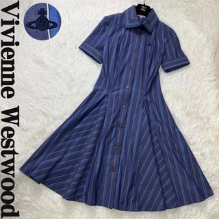 Vivienne Westwood(ストライプ ・ ひざ丈ワンピース)のフリマ Vivienne Westwood(ストライプ ・ ひざ丈ワンピース)のフリマ