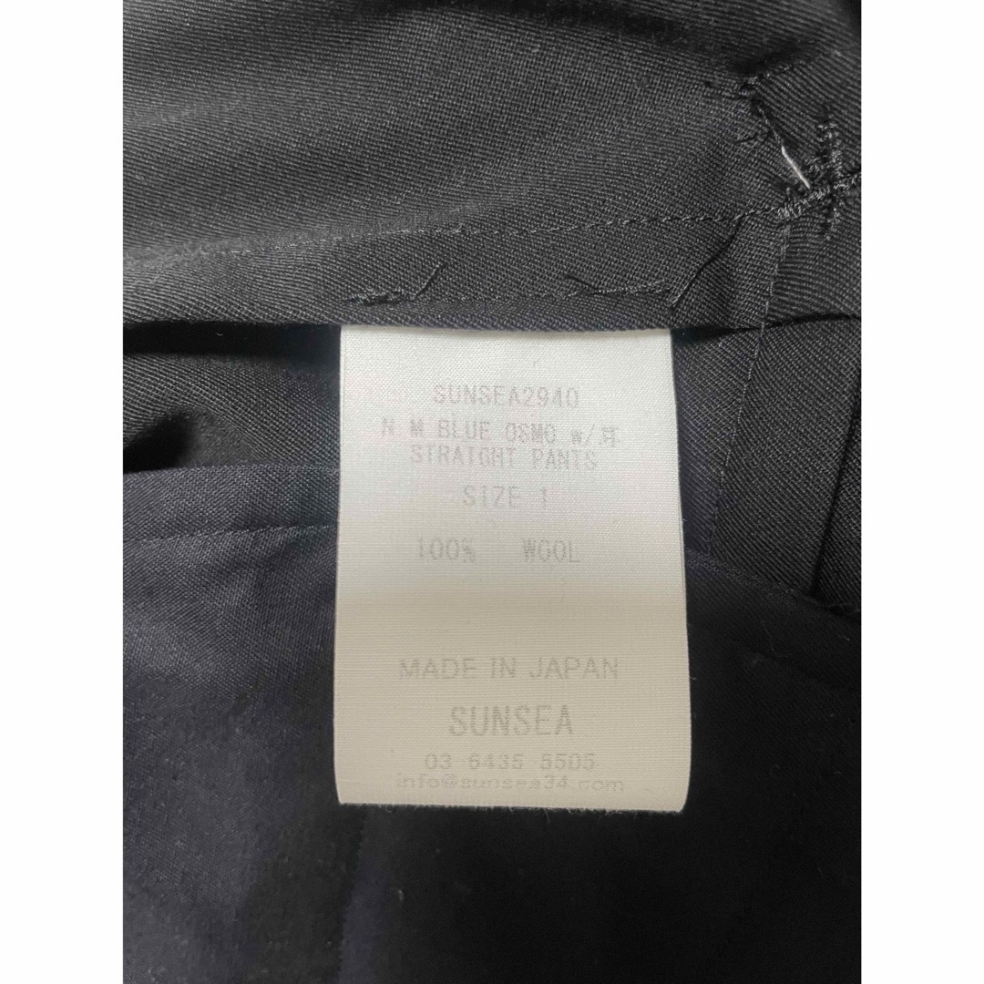 SUNSEA - SUNSEA N.M. BLUE OSMO w/耳 STRAIGHT PANTSの通販 by SUNSEA - SUNSEA N.M. BLUE OSMO w/耳 STRAIGHT PANTSの通販 by