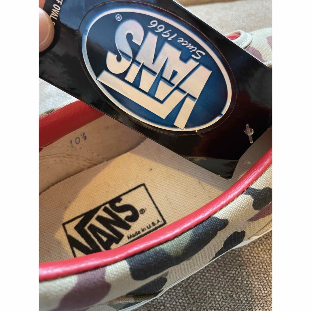 VANS - 奇跡のデッド US10.5 VANS 90s USA製 SLIP ON カモ柄の VANS - 奇跡のデッド US10.5 VANS 90s USA製 SLIP ON カモ柄の