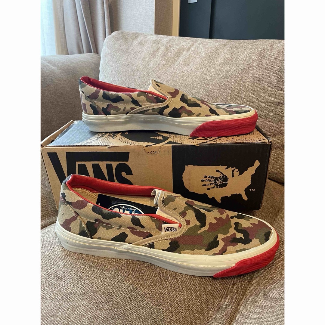 VANS - 奇跡のデッド US10.5 VANS 90s USA製 SLIP ON カモ柄の VANS - 奇跡のデッド US10.5 VANS 90s USA製 SLIP ON カモ柄の