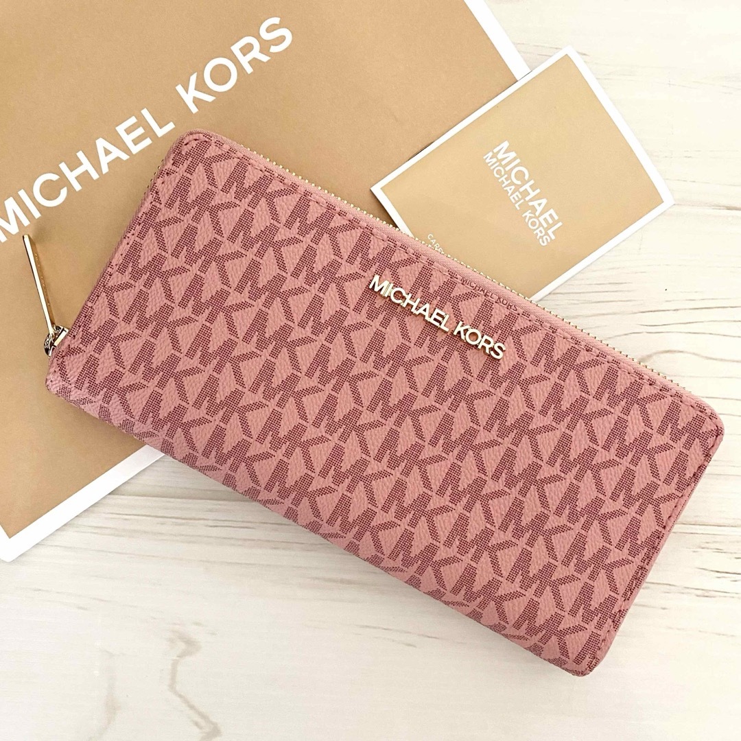 MICHAEL KORS - 新品 MICHAEL KORS長財布 ピンク 財布 長財布 MICHAEL KORS - 新品 MICHAEL KORS長財布 ピンク 財布 長財布