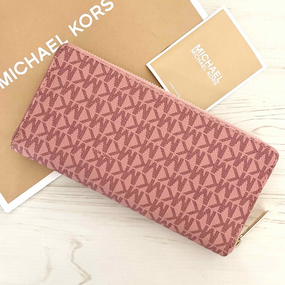 MICHAEL KORS - 新品 MICHAEL KORS長財布 ピンク 財布 長財布 MICHAEL KORS - 新品 MICHAEL KORS長財布 ピンク 財布 長財布